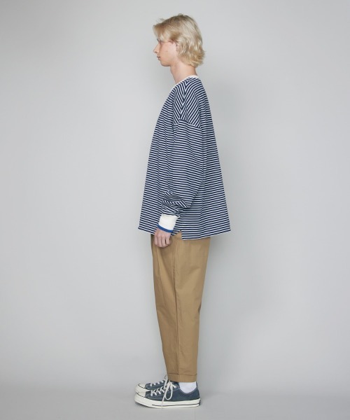 rehacer(レアセル)の「rehacer : Over Tuck Easy Pants / オーバータックイージーパンツ(チノパンツ・メンズ・ベージュ/スミクロ・SMALL/MEDIUM/LARGE)」の17枚目の写真