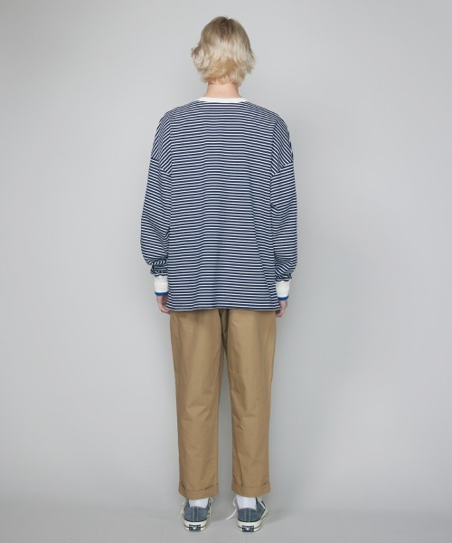 rehacer(レアセル)の「rehacer : Over Tuck Easy Pants / オーバータックイージーパンツ(チノパンツ・メンズ・ベージュ/スミクロ・SMALL/MEDIUM/LARGE)」の18枚目の写真