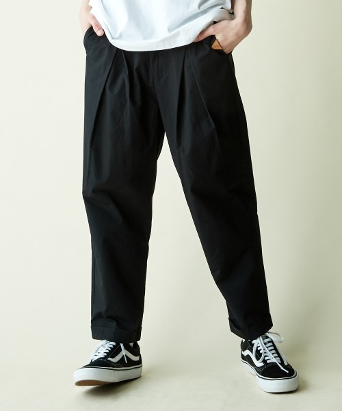 rehacer(レアセル)の「rehacer : Over Tuck Easy Pants / オーバータックイージーパンツ(チノパンツ・メンズ・ベージュ/スミクロ・SMALL/MEDIUM/LARGE)」の8枚目の写真