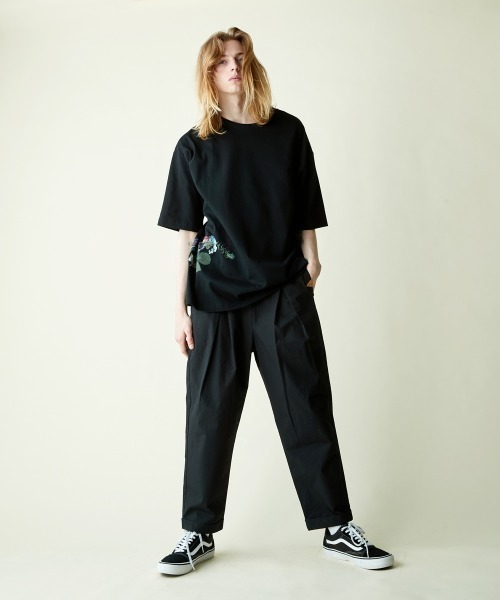 rehacer(レアセル)の「rehacer : Over Tuck Easy Pants / オーバータックイージーパンツ(チノパンツ・メンズ・ベージュ/スミクロ・SMALL/MEDIUM/LARGE)」の12枚目の写真