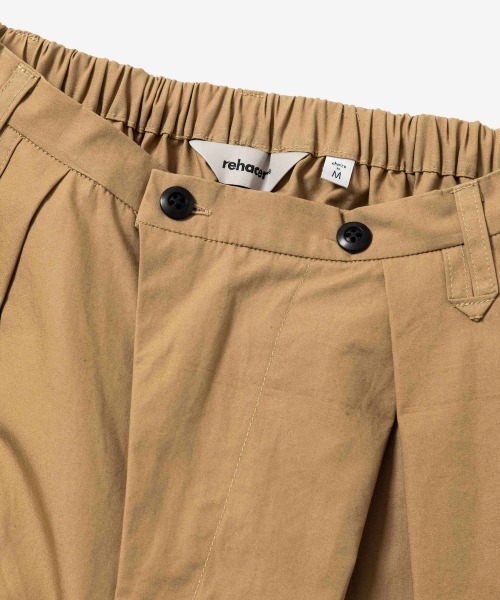 rehacer(レアセル)の「rehacer : Over Tuck Easy Pants / オーバータックイージーパンツ(チノパンツ・メンズ・ベージュ/スミクロ・SMALL/MEDIUM/LARGE)」の21枚目の写真