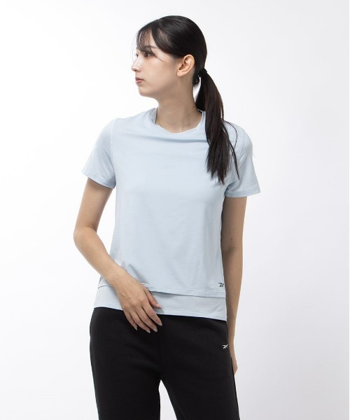 Reebok(リーボック)の「アスレチック Tシャツ / AC ATHLETIC TEE(Tシャツ/カットソー・レディース・ローズ/ブラック/ライトブルー・LARGE/MEDIUM/SMALL/X-LARGE/X-SMALL)」の3枚目の写真