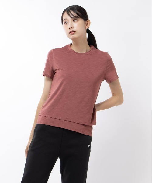 Reebok(リーボック)の「アスレチック Tシャツ / AC ATHLETIC TEE(Tシャツ/カットソー・レディース・ローズ/ブラック/ライトブルー・LARGE/MEDIUM/SMALL/X-LARGE/X-SMALL)」の4枚目の写真