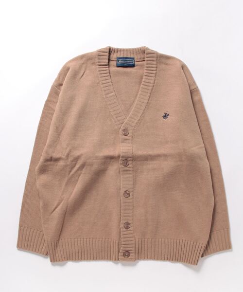 BEVERLY HILLS POLO CLUB(ビバリーヒルズポロクラブ)の「【BEVERLY HILLS POLO CLUB/ビバリーヒルズポロクラブ 】ワンポイントロゴ刺繍 Vネック カーディガン(カーディガン/ボレロ・メンズ・ブラック/ベージュ/ライトグレー/ネイビー/アイボリー・MEDIUM/LARGE/X-LARGE)」の4枚目の写真