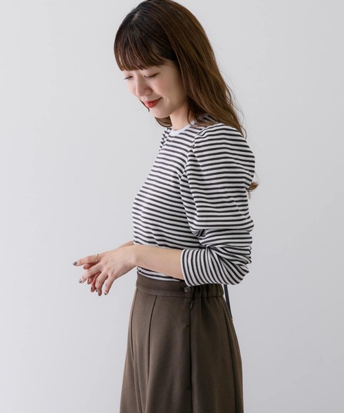 美品♡︎perna ペルナ　パフスリーブカットソー　ホワイト PERNA｜ペルナのTシャツ/カットソー（ホワイト/白色系）通販