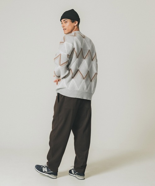 coca(coca)(コカ)の「メンズジオメパターン柄ニットトレーナー(ニット/セーター・メンズ・A/B・M/L)」の5枚目の写真