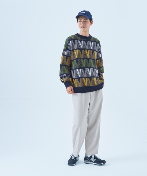 coca(coca)(コカ)の「メンズジオメパターン柄ニットトレーナー(ニット/セーター・メンズ・A/B・M/L)」の8枚目の写真