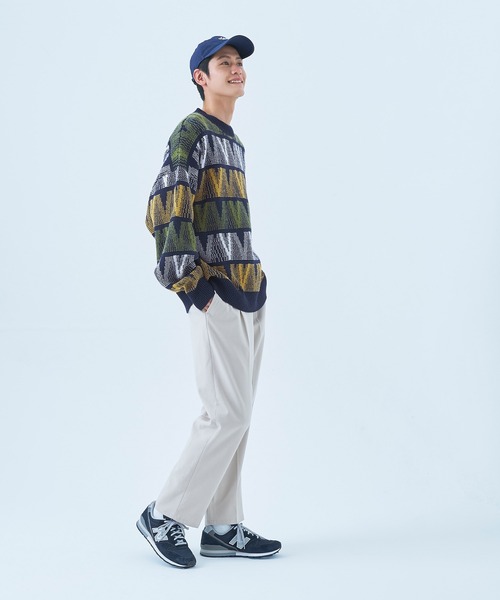 coca(coca)(コカ)の「メンズジオメパターン柄ニットトレーナー(ニット/セーター・メンズ・A/B・M/L)」の11枚目の写真