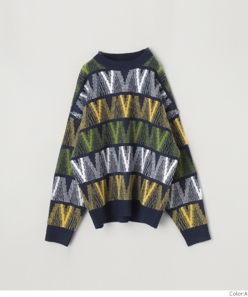 coca(coca)(コカ)の「メンズジオメパターン柄ニットトレーナー(ニット/セーター・メンズ・A/B・M/L)」の14枚目の写真