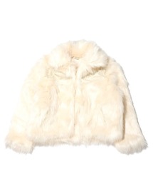 atmos pink ドッキングファーコート