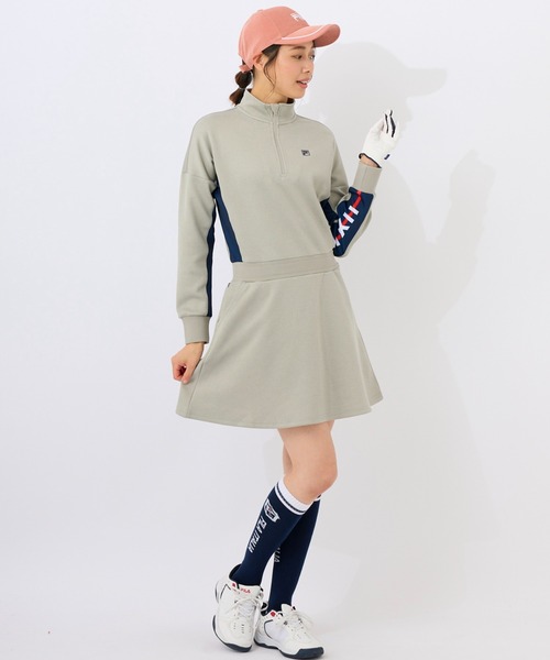 FILA GOLF(フィラゴルフ )の「【FILA GOLF:フィラゴルフ】レディースハーフジップワンピース ゴルフ(ワンピース・レディース・杢グレー/ブラック・X-LARGE/MEDIUM/LARGE)」の17枚目の写真