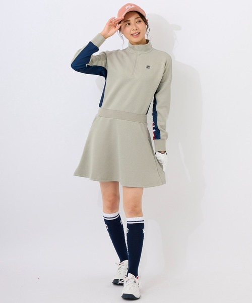 FILA GOLF(フィラゴルフ )の「【FILA GOLF:フィラゴルフ】レディースハーフジップワンピース ゴルフ(ワンピース・レディース・杢グレー/ブラック・X-LARGE/MEDIUM/LARGE)」の19枚目の写真
