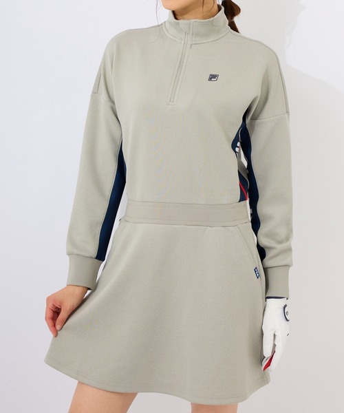 FILA GOLF(フィラゴルフ )の「【FILA GOLF:フィラゴルフ】レディースハーフジップワンピース ゴルフ(ワンピース・レディース・杢グレー/ブラック・X-LARGE/MEDIUM/LARGE)」の20枚目の写真