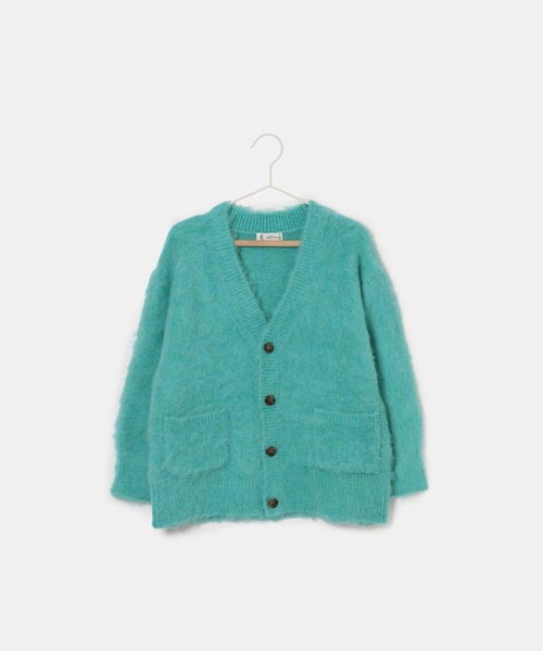 ROPE' PICNIC(ロペピクニック)の「【KIDS】リンクコーデ/シャギーVニットカーディガン(カーディガン/ボレロ・キッズ・キナリ/グリーン系その他・120/150/140/130/110)」の3枚目の写真