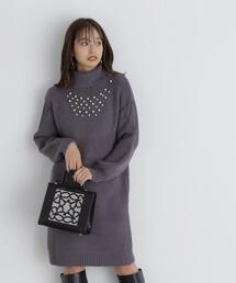 PROPORTION BODY DRESSING | タートルパールミニニットワンピース / 1213240027(ワンピース)