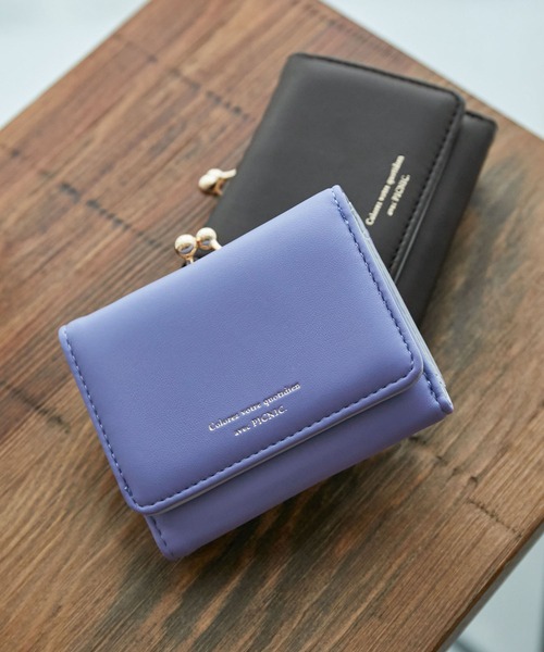 ROPE' PICNIC（ロペピクニック）の「新色追加/がま口三つ折りウォレット（財布・レディース・ラベンダー/ゴールド/ブラック/ベージュ/イエロー系その他2/ピンク/シルバー・FREE）」の4枚目の写真