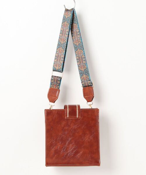 Burner（バーナー）の「【OKUOKU Recommend Select】ワイドショルダーベルト　スクエアショルダーバッグ　oku-bag-693660726183-15 Y（ショルダーバッグ・レディース・ブラック/ブラウン/ダークブラウン/ワイン・FREE）」の5枚目の写真