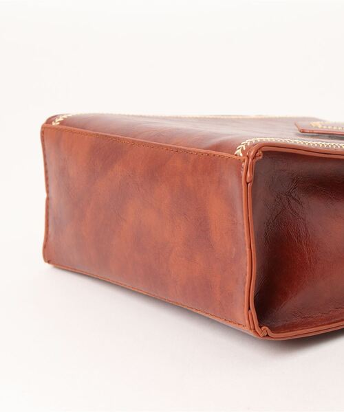 Burner（バーナー）の「【OKUOKU Recommend Select】ワイドショルダーベルト　スクエアショルダーバッグ　oku-bag-693660726183-15 Y（ショルダーバッグ・レディース・ブラック/ブラウン/ダークブラウン/ワイン・FREE）」の6枚目の写真