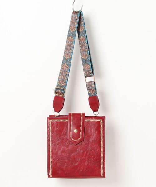 Burner（バーナー）の「【OKUOKU Recommend Select】ワイドショルダーベルト　スクエアショルダーバッグ　oku-bag-693660726183-15 Y（ショルダーバッグ・レディース・ブラック/ブラウン/ダークブラウン/ワイン・FREE）」の19枚目の写真