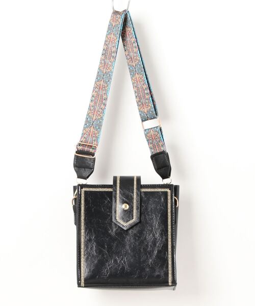 Burner（バーナー）の「【OKUOKU Recommend Select】ワイドショルダーベルト　スクエアショルダーバッグ　oku-bag-693660726183-15 Y（ショルダーバッグ・レディース・ブラック/ブラウン/ダークブラウン/ワイン・FREE）」の20枚目の写真