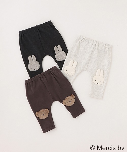 petit main（プティマイン）の「【miffy】パッチパンツ（その他パンツ・キッズ・モカ/チャコール/キナリ・70cm/80ｃｍ）」の4枚目の写真