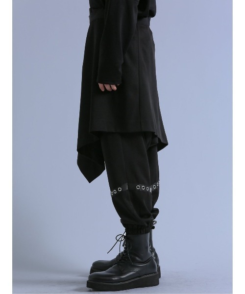 semantic design（セマンティックデザイン）の「セマンティックデザイン×PSYCHONATION スカート脱着 サルエルパンツ（その他パンツ・メンズ・ブラック/レッド/ホワイト×ブラック・LARGE/MEDIUM）」の8枚目の写真