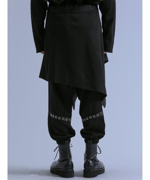 semantic design（セマンティックデザイン）の「セマンティックデザイン×PSYCHONATION スカート脱着 サルエルパンツ（その他パンツ・メンズ・ブラック/レッド/ホワイト×ブラック・LARGE/MEDIUM）」の9枚目の写真