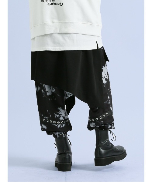 semantic design（セマンティックデザイン）の「セマンティックデザイン×PSYCHONATION スカート脱着 サルエルパンツ（その他パンツ・メンズ・ブラック/レッド/ホワイト×ブラック・LARGE/MEDIUM）」の13枚目の写真