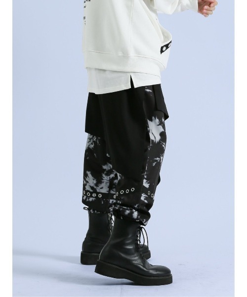 semantic design（セマンティックデザイン）の「セマンティックデザイン×PSYCHONATION スカート脱着 サルエルパンツ（その他パンツ・メンズ・ブラック/レッド/ホワイト×ブラック・LARGE/MEDIUM）」の14枚目の写真