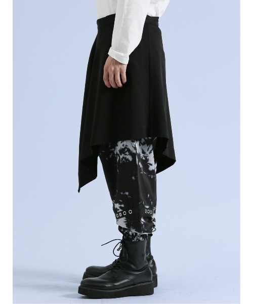 semantic design（セマンティックデザイン）の「セマンティックデザイン×PSYCHONATION スカート脱着 サルエルパンツ（その他パンツ・メンズ・ブラック/レッド/ホワイト×ブラック・LARGE/MEDIUM）」の15枚目の写真