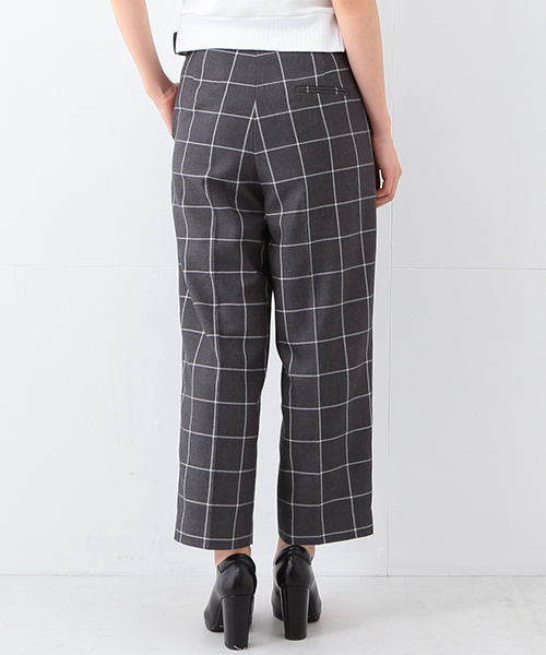 Ray BEAMS（レイビームス）の「Ray BEAMS / ウィンドペン ワイド パンツ（その他パンツ・レディース・グレー/ネイビー・1/0）」の15枚目の写真