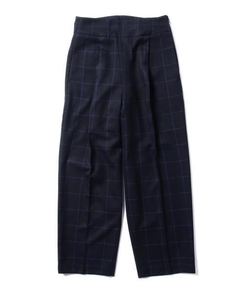 Ray BEAMS（レイビームス）の「Ray BEAMS / ウィンドペン ワイド パンツ（その他パンツ・レディース・グレー/ネイビー・1/0）」の9枚目の写真