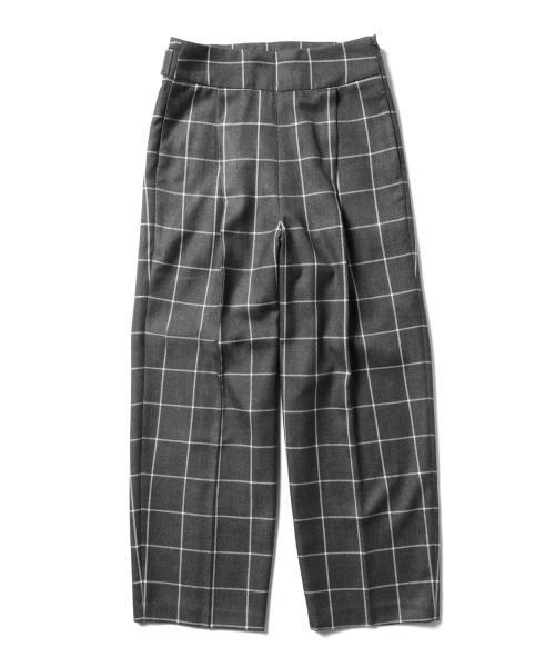 Ray BEAMS（レイビームス）の「Ray BEAMS / ウィンドペン ワイド パンツ（その他パンツ・レディース・グレー/ネイビー・1/0）」の10枚目の写真