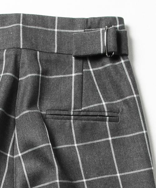 Ray BEAMS（レイビームス）の「Ray BEAMS / ウィンドペン ワイド パンツ（その他パンツ・レディース・グレー/ネイビー・1/0）」の12枚目の写真