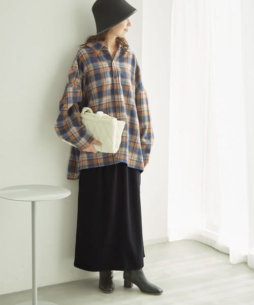 ROPE' PICNIC（ロペピクニック）の「カーゴスカート（スカート・レディース・カーキ/ベージュ/ブラック・38/36）」の4枚目の写真