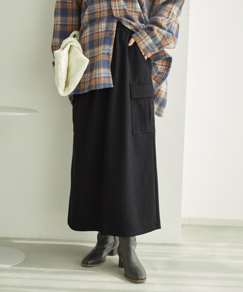 ROPE' PICNIC（ロペピクニック）の「カーゴスカート（スカート・レディース・カーキ/ベージュ/ブラック・38/36）」の5枚目の写真