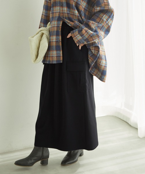 ROPE' PICNIC（ロペピクニック）の「カーゴスカート（スカート・レディース・カーキ/ベージュ/ブラック・38/36）」の7枚目の写真