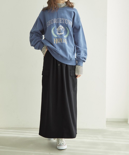 ROPE' PICNIC（ロペピクニック）の「カーゴスカート（スカート・レディース・カーキ/ベージュ/ブラック・38/36）」の8枚目の写真