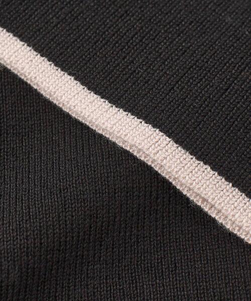 index（インデックス）の「◆≪S-LLsize≫ バイカラータートルネック フレアスリーブニット【洗濯機洗い可】（ニット/セーター・レディース・ダークブラウン系4/ブラック系4/ホワイト系7・40/38/36/42）」の13枚目の写真