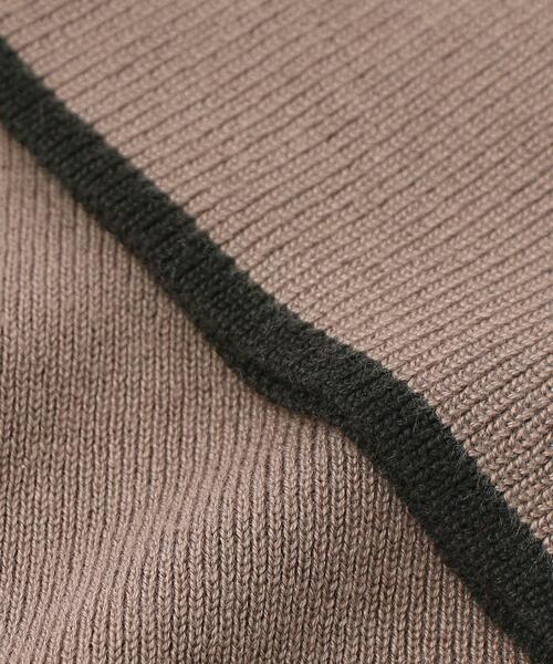 index（インデックス）の「◆≪S-LLsize≫ バイカラータートルネック フレアスリーブニット【洗濯機洗い可】（ニット/セーター・レディース・ダークブラウン系4/ブラック系4/ホワイト系7・40/38/36/42）」の14枚目の写真