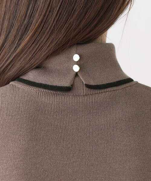 index（インデックス）の「◆≪S-LLsize≫ バイカラータートルネック フレアスリーブニット【洗濯機洗い可】（ニット/セーター・レディース・ダークブラウン系4/ブラック系4/ホワイト系7・40/38/36/42）」の16枚目の写真