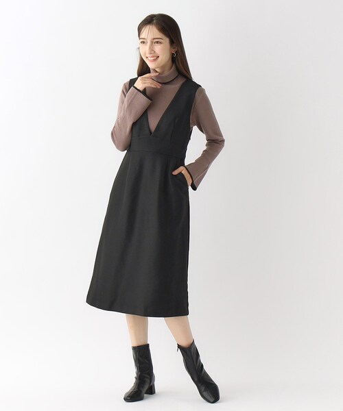 index（インデックス）の「◆≪S-LLsize≫ バイカラータートルネック フレアスリーブニット【洗濯機洗い可】（ニット/セーター・レディース・ダークブラウン系4/ブラック系4/ホワイト系7・40/38/36/42）」の21枚目の写真