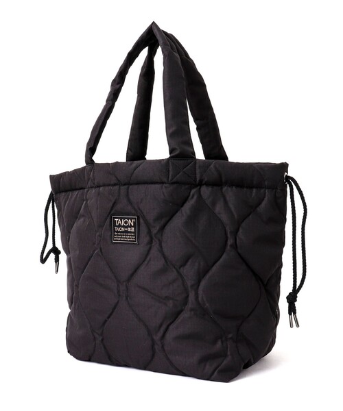 TAION（タイオン）の「【TAION/タイオン】MILITARY DOWN TOTE BAG M（トートバッグ・メンズ・チャコールグレー/ブラック/ダークグリーン/ダークネイビー/ベージュ・FREE）」の2枚目の写真