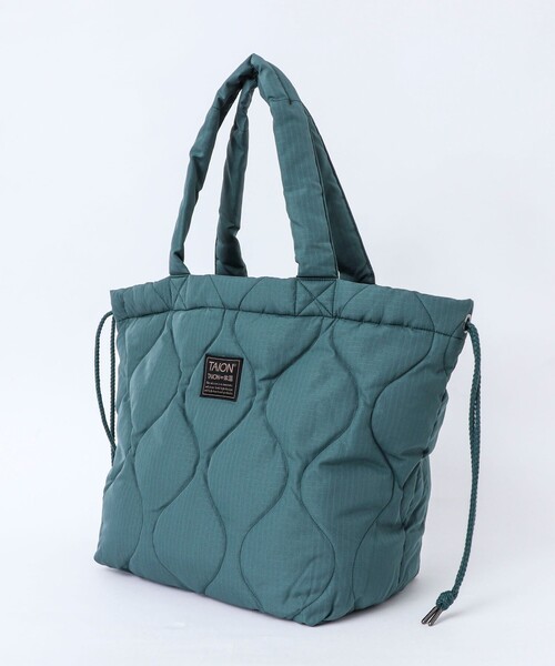 TAION（タイオン）の「【TAION/タイオン】MILITARY DOWN TOTE BAG M（トートバッグ・メンズ・チャコールグレー/ブラック/ダークグリーン/ダークネイビー/ベージュ・FREE）」の5枚目の写真