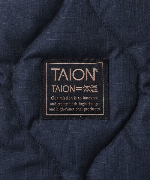 TAION（タイオン）の「【TAION/タイオン】MILITARY DOWN TOTE BAG M（トートバッグ・メンズ・チャコールグレー/ブラック/ダークグリーン/ダークネイビー/ベージュ・FREE）」の8枚目の写真