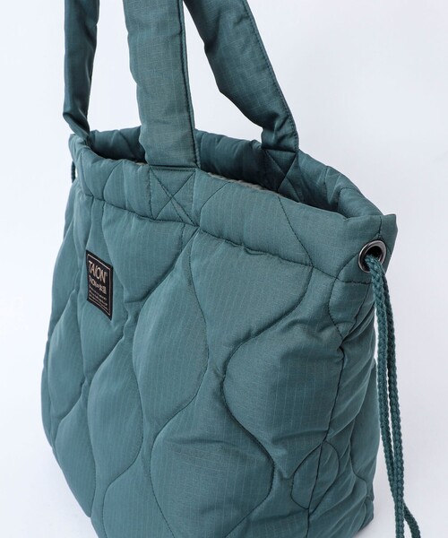 TAION（タイオン）の「【TAION/タイオン】MILITARY DOWN TOTE BAG M（トートバッグ・メンズ・チャコールグレー/ブラック/ダークグリーン/ダークネイビー/ベージュ・FREE）」の19枚目の写真