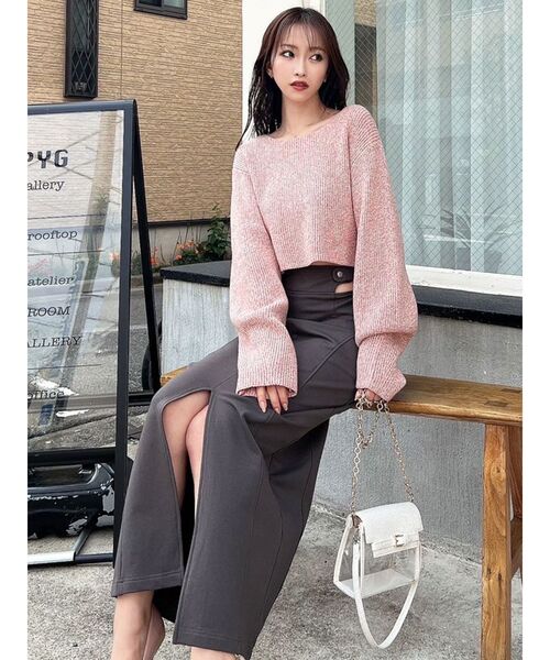 RESEXXY(リゼクシー)の「ルーズニットトップス(ニット/セーター・レディース・ピンク/アイボリー/ブルー・FREE)」の13枚目の写真