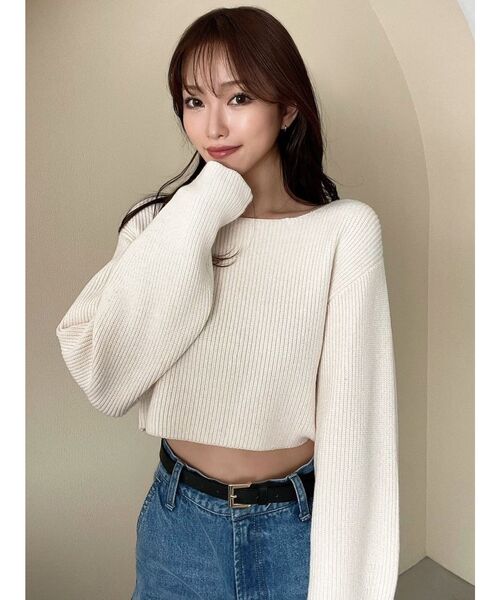 RESEXXY(リゼクシー)の「ルーズニットトップス(ニット/セーター・レディース・ピンク/アイボリー/ブルー・FREE)」の17枚目の写真