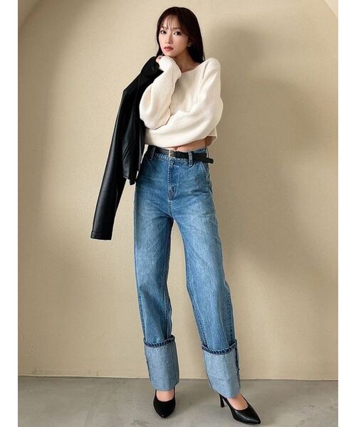 RESEXXY(リゼクシー)の「ルーズニットトップス(ニット/セーター・レディース・ピンク/アイボリー/ブルー・FREE)」の20枚目の写真