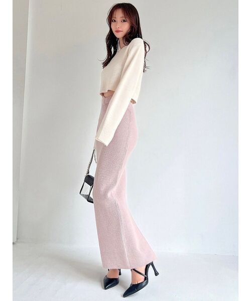 RESEXXY(リゼクシー)の「ルーズニットトップス(ニット/セーター・レディース・ピンク/アイボリー/ブルー・FREE)」の21枚目の写真